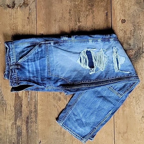 American Eagle Men's destroyed slim fit jeans 31/30 - Picture 2 of 10